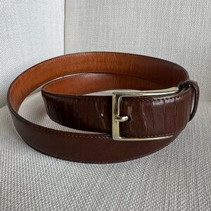 Martin Dingman milled finish genuine leather Brown classic Belts